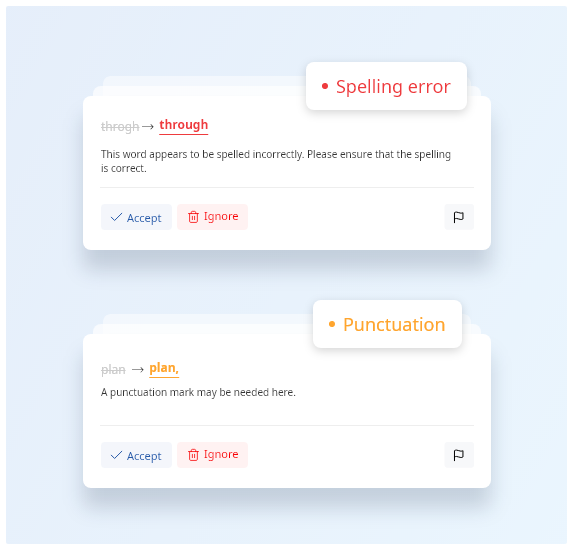 Wordvice AI Proofreader is more than just a grammar checker. It is a real-time, all-in-one text editor that suggests vocabulary corrections at the sentence level.