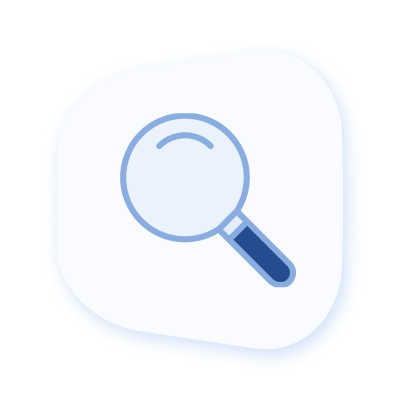 plagiarism detector magnifying glass vector image