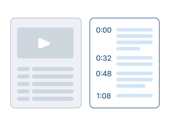 Skriptübersetzung und Transkriptanzeige